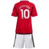 Officiële Voetbalshirt + Korte Broek Manchester United Rashford 10 Thuis 2023-24 - Kids